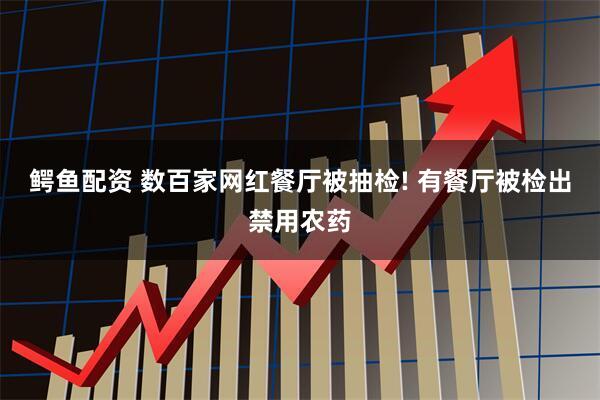 鳄鱼配资 数百家网红餐厅被抽检! 有餐厅被检出禁用农药